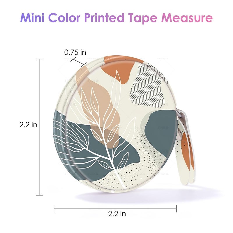 Gerkia Sewing Tape Measure，Colour Printed Small Retractable Soft Measuring Tape for Tailor Cloth Fabric Body Measurements. - Image 2